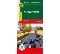Black Forest (Schwarzwald), Motorcycle map 1:200.000 by Freytag Berndt Folded Bo