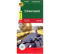 Black Forest (Schwarzwald), Motorcycle map 1:200.000: Toureninfos, GPX Tracks, wasserfest und reißfest