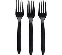 Black Forks | Heavy Duty Fork (Pack of 50) Tableware and Dinnerware