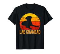 Black Fox Red Chocolate Lab Grandad Labrador Retriever T-Shirt