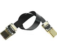 BLACK FPV HDMI Cable Standard HDMI Full HDMI Normal HDMI to Standard HDMI Full HDMI Normal HDMI male for RED blackmagic BMCC sony pxw FS7 Canon C300 (20CM)