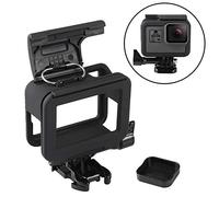 Black Frame Clear View Protective Skeleton Housing Case Shell with Lens for Gopro Hero 3+ Hero 4