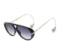 (Black frame yellow f, One size) Stylish Protecting Sunglasses Retros Polarized Sunglasses Big Sunglasse for Active Lifestyle and Leisures Black frame double g