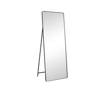 Black Free Standing Cheval Mirror 155cm X 60cm Melody Maison Black One Size