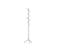 Black Free Standing Wood Coat Stand, Cappuccino Beige