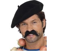 Black French Resistance Style Beret Hat