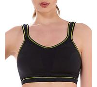 Black 'Freya' Non-Wired Non-Padded Dd+ Sports Bra 38Dd