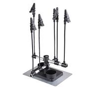Black Friday Sales ABEST Smart Model Hobby Parts Holder Airbrush Paint Spray Gun Booth Holder - Six Alligator Clip Stand