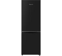 (Black) Fridgemaster MC50165EB 50cm Freestanding 60/40 Fridge Freezer - 175-litre capacity with Crisper box - Reversible Door - LED Lighting- 4 S...
