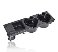 Black Front Center Console Cup Holder with Coin Holder fit for 1998-2006 BMW E46 3 Series 318i 320i 323i 325i 328i 330i replacement OE# 51168217953 51169415183 51169415186