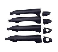 Black Front Rear Left Right Outside Exterior Outer Door Handle fit for Kia Picanto 2011 2012 2013 2014 2015 2016 83651-1Y000,83661-1Y000,82651-1Y000 (Front Rear 4Pcs)