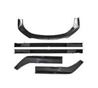 Black Front Shovel Side Skirts Rear Bumper Corner Spoiler Compatible for Audi A8 2011-2022 Modified ABS Car Accessories(CF Pattern)