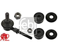 Black Front Steel Stabiliser Rod Strut FEBI x2 pcs Fits DAIHATSU 48821-B2010