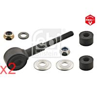 Black Front Steel Stabiliser Rod Strut FEBI x2 pcs Fits MITSUBISHI MB633926