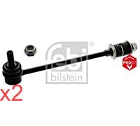 Black Front Steel Stabiliser Rod Strut FEBI x2 pcs Fits NISSAN 54618-0C010