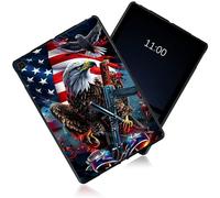 Black Frosted Case for Samsung Galaxy Tab S6 Lite 10.4 Inch 2024/2022/2020, Soft TPU Slim Shockproof Tab S6 Lite Case, Anti-Slip Rubber Matte Bumper for Samsung S6 Lite Case, Flag Eagle Milita