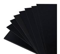 Black Frosted Plastic Sheets 200x200mm 10 Pack Rigid Matte Pp Boards For Craft, Model Making, Diy And Insulation Projects(0.8mm)