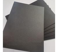 Black Frosted PP Plastic Sheets 200×100mm 20 Pack Polypropylene Panels 0.3-2mm Matte Plates For DIY Crafts Modeling Stencils Prototyping Dividers Signage Workshop School Industrial(Thick:0.3mm)