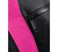 (Black/Fuchia) Bagbase Mini Barrel Bag