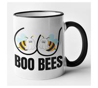 (Black) Funny Novelty Mug Boo Bees Boob bee themed