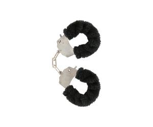 Black fur bdsm bondage cuffs, Poids 0.190 Kg