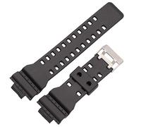 Black GA-100 Replacement Rubber Watch Strap to fit Casio G Shock GA100 Band