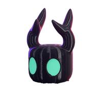 Black Gamepad Holder with Blue Eyes Trim Fits Xbox Gamepads Compatible with PS4, PS5 and Switch, Universal Base, Suitable as Display Mount for "Hollow Knight" Accessories