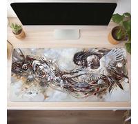 Black Gaming Mouse Mat Abstract Large Mouse Pad 800x300x3mm XXL Mousepad Desk Mat Improved Precision and Speed Rubber Base for Stable Grip on Smooth Surfaces Table Pad PjY8215 6-Q