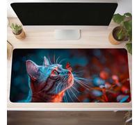 Black Gaming Mouse Mat Cat Large Mouse Pad 600x300x3mm XXL Mousepad Desk Mat Improved Precision and Speed Rubber Base for Stable Grip on Smooth Surfaces Table Pad PjY5991 3-7