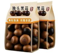 Black Garlic (80G/bag) Healthy Nutrition Vegetable Snack, Preserves Fruit, Vegan, Gluten-Free, Dessert, Instant Side Dish, Classic Chinese Farmhouse Delicacy (2bags)