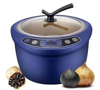 Black Garlic Fermenter Machine, 6L Intelligent Fermentation Pot with 3-Tier Garlic Rack and Power Off Protection, Ideal for Yogurt, Natto, and Sweet Rice