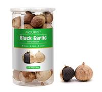 Black Garlic Whole,MQUPIN 250000mg/250g Fresh Garlic Whole Bulbs All Natural,Whole Fermented for 90 Days Black Pearl Garlic, 0 additives, Ready to eat,Chemical Free Anti-Aging Improve Sleeping(8.8oz)