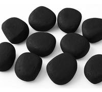 Black Gas Fire Pebbles. Made in UK Suitable for Gas LPG Living Flame Fires 10/20/30 (20)