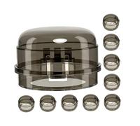 Black Gas Stove Knob Covers 10pcs PC Child Safety Guards