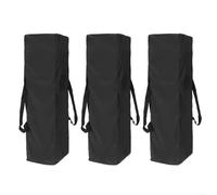 Black Gazebo Storage Bag with Drawstring and Two Carry Handles, Waterproof Protective Cover Against Rain for Dust and UV Rays, Ideal for Garden Furniture, Barbecue, Camping Equipment,