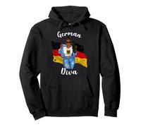 Black German Diva Patriotic Germany Pullover Hoodie