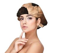 Black German Shepherd Bokeh Autumn German,Adjustable Silk Hair Wrap Adult's Satin Sleeping Cap Hair Women's Elastic Sleep Bonnet