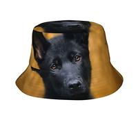 Black German Shepherd Dog Adult Visor Bucket Hat, Stylish Casual and Versatile Bucket Hat for Men and Women., Black, One Size