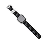 Black German Shepherd Dog Blue Jay Bird Soft Silicone Watch Bands Replacement IWatch Straps 38mm 40mm 42mm 44mm
