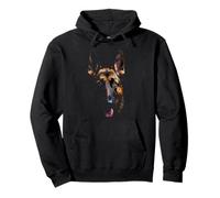 Black German Shepherd Dog German Shepherd Face Pullover Hoodie