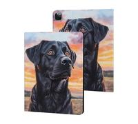 Black German Shepherd Dog Sunset Tablet Case for iPad 10th Generation/9th Generation/8th Generation/7th Generation