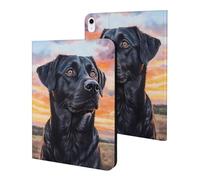 Black German Shepherd Dog Sunset Tablet Case for iPad 10th Generation/9th Generation/8th Generation/7th Generation