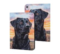 Black German Shepherd Dog Sunset Tablet Case for iPad 10th Generation/9th Generation/8th Generation/7th Generation