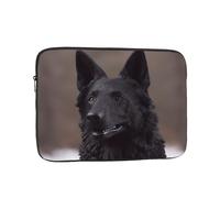 Black German Shepherd Laptop Case Sleeve 15 inch Laptop Bag Shockproof Computer Carrying Cover Protective Notebook Case