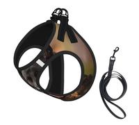 Black German Shepherd Lawn Bokeh German,Pet Harness,Adjustable Reflective Dog Harness,Pet Leash Vest,S