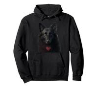 Black German Shepherd Pullover Hoodie