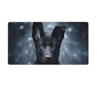 Black German Shepherd Puppy German Shepherd,Mouse Pad Large Desk Pad Computer Keyboard Mouse Mat with Non Slip Rubber Base 40 x 70 cm