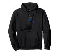 Black German Shepherd with toy ball Pullover Hoodie