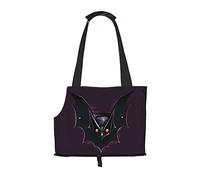 Black Ghost Bat Printed pet shoulder bag for going out - small dog and cat dual-purpose shoulder bag