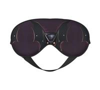 Black Ghost Bat Soft Eye mask, All Over Printed, 96% Polyester 4% Spandex